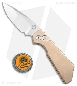 ProTech Strider + Pro-Tech PT Automatic Knife Bronze Al (2.75" Compound Mirror) -Knife Shop Pro Tech Strider PT Auto Bronze MOP Compound Mirror BHQ 179975 jr bottlecap