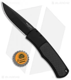 Pro-Tech Magic BR-1 "Whiskers" Automatic Smooth/Carbon Fiber (3.125" Black) -Knife Shop Protech Magic BR 1 Whiskers Auto Smooth CF Black BR 1.22 SB BHQ 86317 jr bottlecap