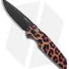 Pro-Tech TR-3 Automatic Knife Custom PK Anodized "Leopard" Print (3.5" Black) -Knife Shop Protech TR 3 Auto PK Anodized Name Black PK 3 BHQ 94360 jr