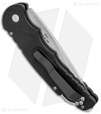 Pro-Tech TR-4.F5 Tactical Response 4 Automatic Knife Feather Grip (4" Stonewash) 5 Pro-Tech TR-4.F5 Tactical Response 4 Automatic Knife Feather Grip (4" Stonewash) - Image 3