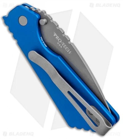 Strider + Pro-Tech PT Automatic Knife Blue (2.75" Bead Blast) 5 Strider + Pro-Tech PT Automatic Knife Blue (2.75" Bead Blast) - Image 3