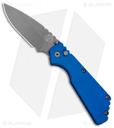 Strider + Pro-Tech PT Automatic Knife Blue (2.75" Bead Blast) 3 Strider + Pro-Tech PT Automatic Knife Blue (2.75" Bead Blast)