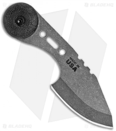 TOPS Knives TOPS 3 Bros Hunter Fixed Blade Neck Knife Black Micarta (2.2" Tumbled) 4 TOPS Knives TOPS 3 Bros Hunter Fixed Blade Neck Knife Black Micarta (2.2" Tumbled) - Image 2