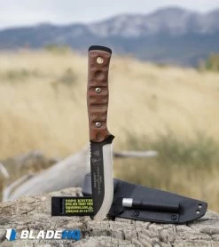 TOPS Knives BOB Brothers Of Bushcraft Knife Rocky Mountain (4.625" Black) -Knife Shop TOPS BOB Brothers of Bushcraft Knife Rocky Mountain Black BROS 01RMT BHQ 96920 kp stump web