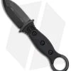 TOPS Knives I.C.E. Dagger Fixed Blade Neck Knife W/ Chain (3" Black) ICED-01