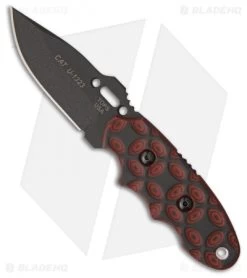 TOPS Knives C.A.T. Fixed Blade Knife Red/Black G-10 (3.25 Black) 200H-02