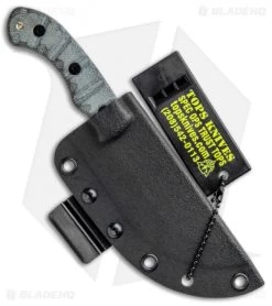 TOPS Knives Mini Tom Brown Tracker #4 Fixed Blade Knife (3.5" Black) RMT -Knife Shop TOPS Knives Mini Tom Brown Tracker 4 Black TPTBT040RMT BHQ 97655 jr sheath