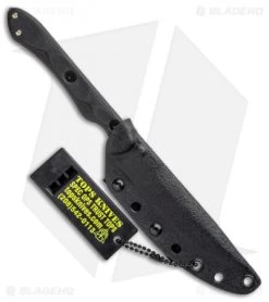 TOPS Knives Rapid Strike S/E Fixed Blade Knife Black G-10 (4.1" Black SW) -Knife Shop TOPS Knives Rapid Strike Black G 10 Black SW BHQ 95458 jr sheath