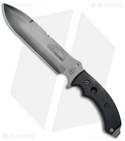 TOPS Knives Tahoma S/E Field Knife Black Canvas Micarta (8.3" Gray) TAHO-BCTNS