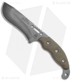 TOPS Knives Wind Runner XL SRE Fixed Blade Green Micarta (5.2" Black River Wash)
