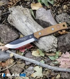 TOPS Knives Mini BOB Brothers Of Bushcraft Fieldcraft Knife Mic (3.7" Black) -Knife Shop TOPS Mini BOB Brothers of Bushcraft Fieldcraft Knife Micarta Black BHQ 98922 kp woods web