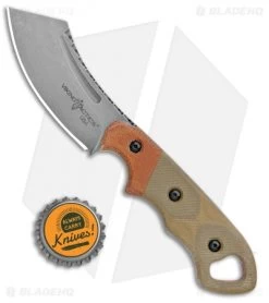 TOPS Knives Viking Tactics Patriot Fixed Blade Green/Orange Mic (3" Acid SW) -Knife Shop TOPS Viking Tactics Patriot Green Orange Micarta Acid SW BHQ 102408 jr bottlecap