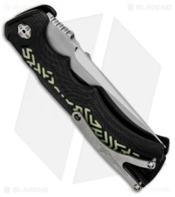 Brian Tighe Custom Tighe Fighter Drop Point Automatic Glow Pattern (3.9" Polish) -Knife Shop Tighe Fighter DP Glow BHQ 49242 jr side