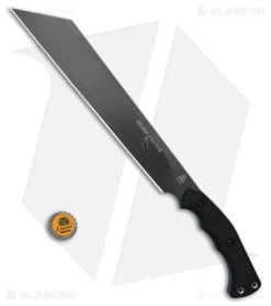 TOPS Knives Storm Vector Fixed Blade Knife Black Micarta (12.50" Sniper Gray) -Knife Shop Tops Knives Storm Vector FBK Black 12in Sniper Gray BHQ 180951 td size