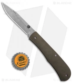 Trash Panda Knives Kit Slip Joint Bronze Titanium (3.5" Stonewash) -Knife Shop Trash Panda Knives Kitt SJ Bronze Ti BHQ 86367 jr bottlecap