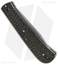 Trash Panda Knives Kit Slip Joint Lightning Strike Carbon Fiber (3.5" Stonewash) -Knife Shop Trash Panda Knives Kitt SJ LSCF BHQ 86368 jr side