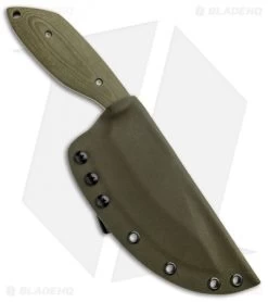 Aaron Frederick / Trash Panda Knives Panda-1 Fixed Blade Knife Green G-10 -Knife Shop Trash Panda Knives Panda 1 Green G 10 BHQ 86296 jr sheath