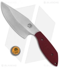 Trash Panda Knives Panda-1 Fixed Blade Knife Red G-10 (5.75" Stonewash) -Knife Shop Trash Panda Knives Panda 1 Red G 10 BHQ 86306 jr bottlecap