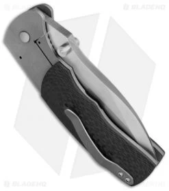 Aaron Frederick Custom Medium Tanto Frame Lock Knife Carbon Fiber (3.50" Satin) -Knife Shop aaron frederick custom medium tanto BHQ 35413 jr side