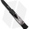 AKC Minion Concord OTF Automatic Knife Snake Skin (2.3" Black Flat Grind) -Knife Shop akc mini concord black snake