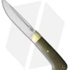 Bark River Ansgar Fixed Blade Knife Green Canvas Micarta (4.75" Satin) -Knife Shop bark river ansgar green canvas micarta BHQ 79579 jr