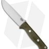 Bark River Bravo 1.25 Fixed Blade Knife Green Canvas Micarta (5" A2 Satin) -Knife Shop bark river bravo green micarta BHQ 38897 dl