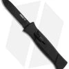 AKC 777 Blackfinger OTF Automatic Knife Black (3.375" Black Flat) -Knife Shop blackfinger black black flat