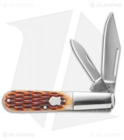 Boker Plus Barlow Knife 3.25" Brown Jigged Bone 01BO493