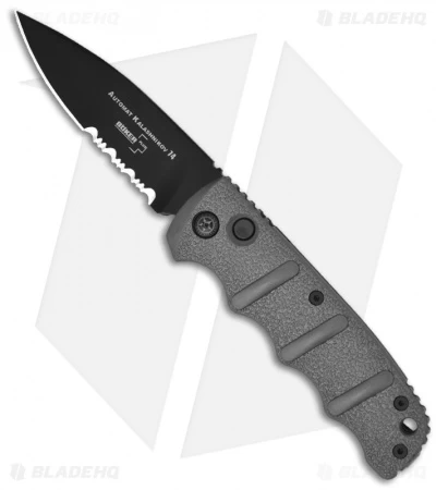 Boker Kalashnikov Automatic Knife Gray (3.25" D2 Black Serr) 3 Boker Kalashnikov Automatic Knife Gray (3.25" D2 Black Serr)