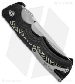 Brian Tighe Custom Tighe Fighter Automatic W/ Glow Pattern (3.9" Polish) -Knife Shop brian tighe fighter auto glow pattern bhq 36485 cm side