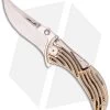 Brian Tighe Custom Tighenee Rod Knife Bronze Titanium Folder (2.75" Satin) -Knife Shop brian tighe tighnee tighe rod