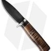 Burr Oak Knives Drop Point Hunter Fixed Blade Knife Ironwood/Maple (3.75" Gray) -Knife Shop burr oak drop point hunter cm