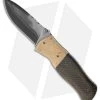 Burr Oak Knives Bull Pup Knife Mokume/LSCF (3.5" San Mai) -Knife Shop burr oak folder burr bull pup