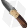 Burr Oak Knives Snub Nose Knife Ironwood/Mokume (2.9" San Mai) -Knife Shop burr oak folder burr snub nose