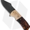 Burr Oak Knives Harpoon Flipper #3 Knife Ironwood/Mokume (3.75" Damascus) -Knife Shop burr oak harpoon flipper 3 cm