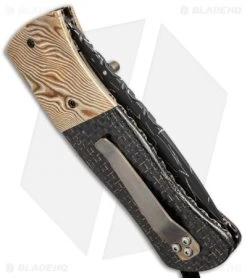 Burr Oak Knives Dress Sidewinder II Mokume/LSCF (3.5" Damascus) -Knife Shop burr oak knives dress sidewinder II side cm