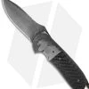 Burr Oak Knives Viper Flipper Knife Carbon Fiber (3.75" Damascus) #3 -Knife Shop burr oak viper flipper 3 cm
