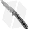 Brad Zinker Trapper Flipper Knife Titanium (3.625" Damascus)