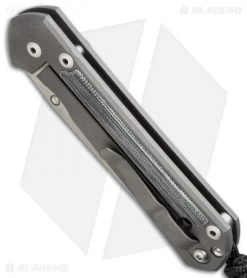 Chris Reeve Left-Hand Large Sebenza 21 Insingo Knife Micarta Inlays (3.6" Satin) -Knife Shop chris reeve l21 insingo micarta lh bottom cm