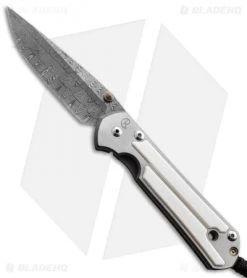 Chris Reeve Large Sebenza 21 Knife Mammoth (3.625" Basketweave Damascus)