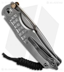 Chris Reeve Ti-Lock Elemental Folding Knife Titanium (3.25" Stonewash) -Knife Shop chris reeve ti lock elemental BHQ 36964 er side