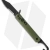 Colonial Knife Company M-726B Green Auto Rescue Military Knife W/Clip (3" Serr) -Knife Shop ckc auto series combat ball serr green m726b