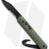 Colonial Auto Rescue Military Knife Strap Cutter Green (3" Black) M-726SC -Knife Shop ckc colonial knife company 726 sc od green serrated