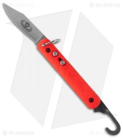 Colonial Knife Company Airborne M-724 Orange Auto W/ Bail Loop/Clip (3" Plain)