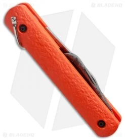 Colonial Knife Company M-724 Orange Auto Rescue Knife Bail Loop/Clip (3" Plain) -Knife Shop colonial knife m 724 orange clip side