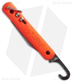 Colonial Knife Company M-724 Orange Auto Rescue Knife Bail Loop/Clip (3" Plain) -Knife Shop colonial knife m 724 orange hook