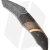 Corrie Schoeman Impact Flipper Folder Knife Bronze/LSCF (3" Damascus)