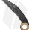 Corrie Schoeman Karambit Flipper Folder Marbled Carbon Fiber (3.25" Damascus) -Knife Shop corrie schoeman karambit flipper cf bronze cm