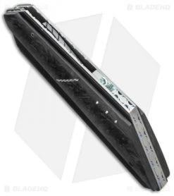 Corrie Schoeman T-Mate Flipper Knife Marbled Carbon Fiber (2.875" Damascus) -Knife Shop corrie schoeman t mate marble cf 9 2015 bottom cm