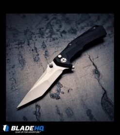 CRKT Tighe Tac Two Tanto Flipper Button Lock Knife GRN (3.25" Satin) 5235 -Knife Shop crkt tighe tact two tanto BHQ 34386 dl